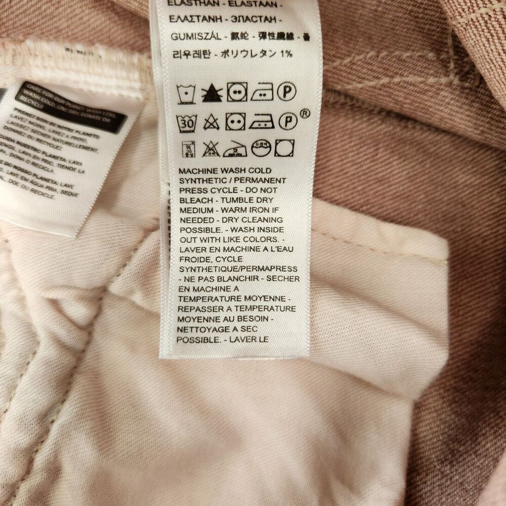 Levis Jean Women Size 33X29 Premium High Loose Wide Straight Leg High Rise Beige - Picture 13 of 16